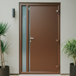 brown-alluminium-hinged-doors